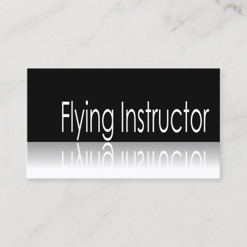 Reflective _ Flying Instructor _ Business Card