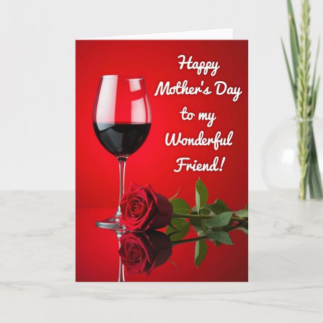 Reflective Friend Mothers Day Card (Front)