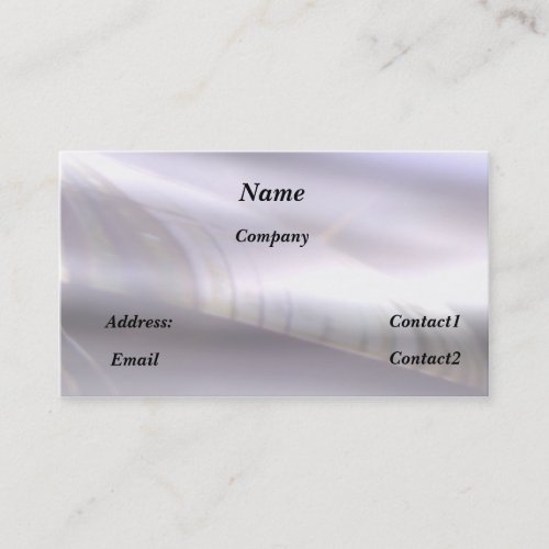 reflective metal - business card template