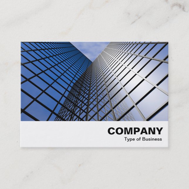 Reflective Office Block Business Card (Front)