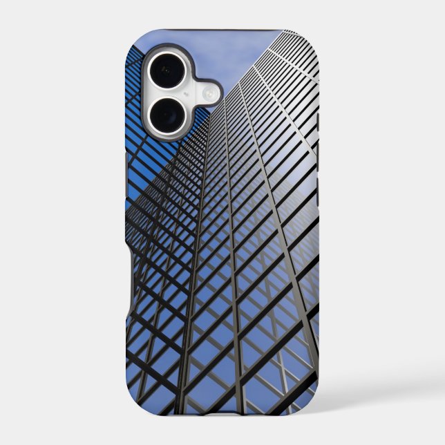 Reflective Office Block Iphone Case (Back)