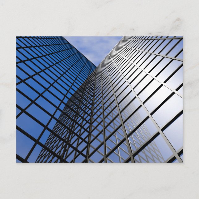 Reflective Office Block Postcard (Front)