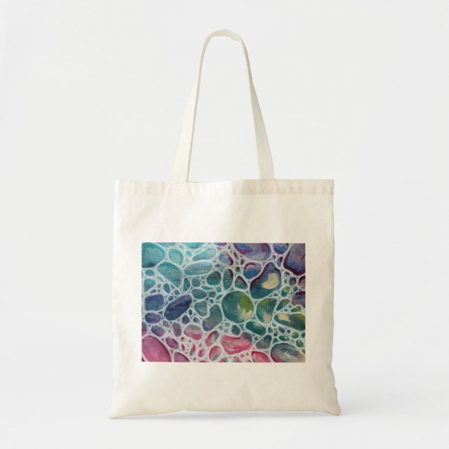 reflective pebbles tote bag (Front)