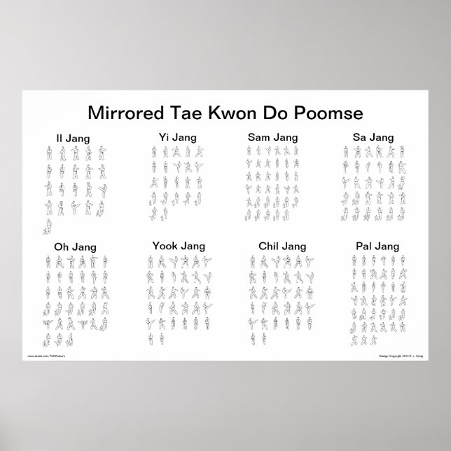 Reflective Poomse Mastery Poster: Elevate Your Tae Poster (Front)
