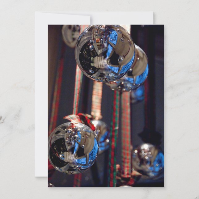 Reflective Silver Christmas Ornaments (Front)