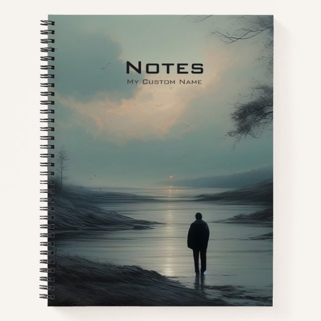 Reflective Solitude - Customizable Notebook (Front)
