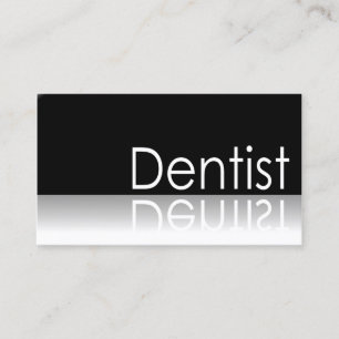 Reflective Text - Dentist - Business Card