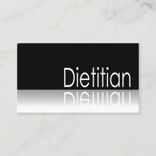 Reflective Text - Dietitian - Business Card