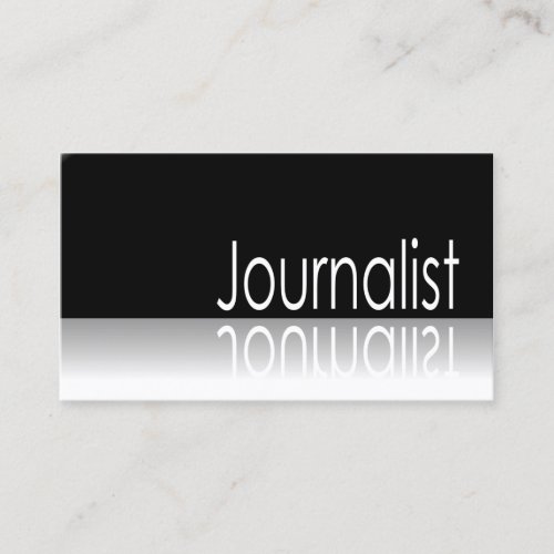 Reflective Text - Journalist - Business Card