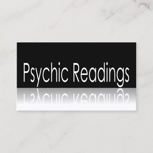Reflective Text - Psychic Readings - Business Card