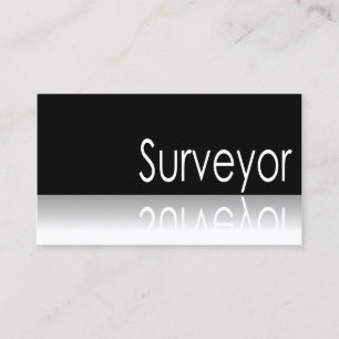 Reflective Text - Surveyor - Business Card