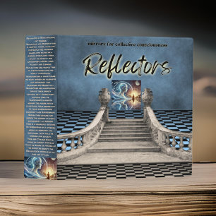 Reflector Human Design Checkerboard Blue Organizer 3 Ring Binder