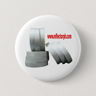 Reflector Reflective Gray Tape Reflectors Pinback Button