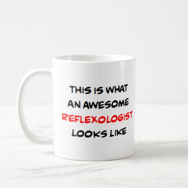 reflexologist, awesome coffee mug (Left)