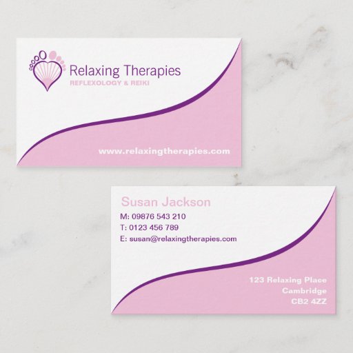 Customizable Reflexologist Business Card