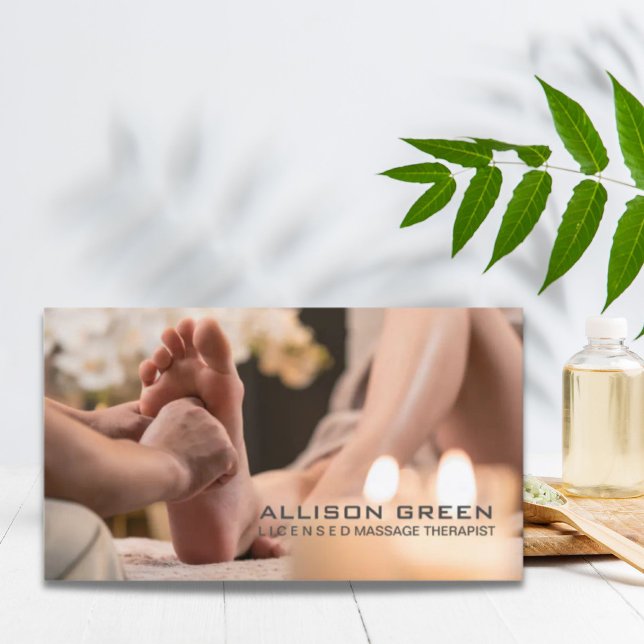 Reflexology Acupressure Foot Massage therapist Business Card (Reflexology Acupressure Foot Massage therapist Business Card)