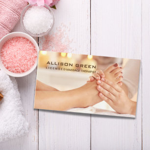Reflexology Acupressure Foot Massage therapist Business Card