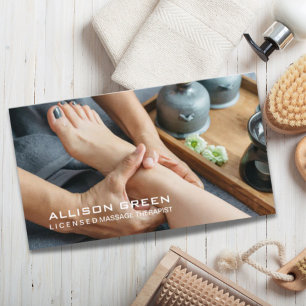 Reflexology Acupressure Foot Massage therapist Business Card