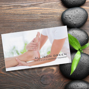 Reflexology Acupressure Foot Massage therapist Business Card