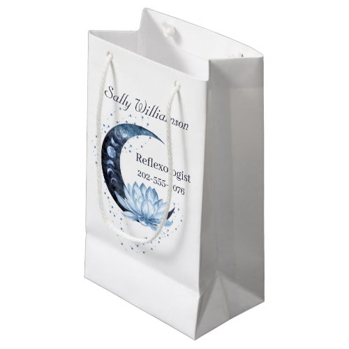 Reflexology Blue Lotus Flower Business Promotional Small Gift Bag