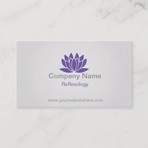 Customizable Reflexology Business Card