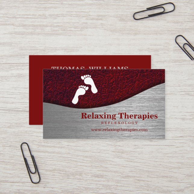Reflexology Business Card (Front/Back In Situ)