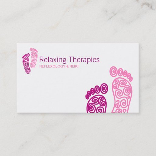 Customizable Reflexology Business Card