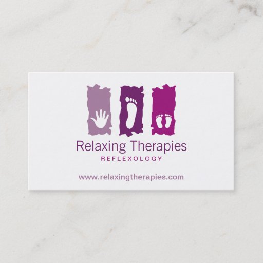 Customizable Reflexology Business Card