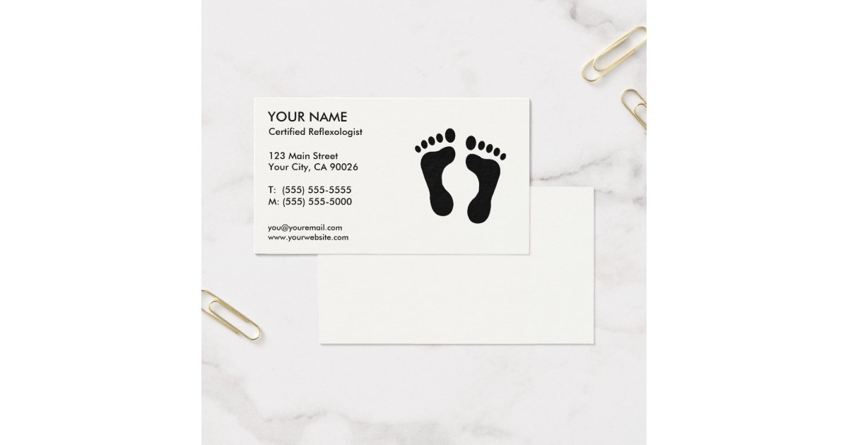 Reflexology Business Cards Zazzle