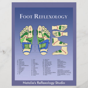 Reflexology chart - Blue Flyer