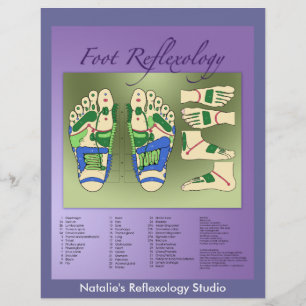 Reflexology chart flyer