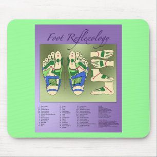 Reflexology chart mouse pad