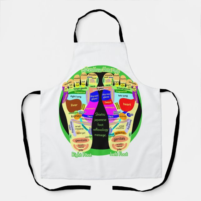 reflexology foot map apron (Front)