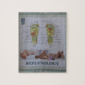 REFLEXOLOGY Full Body Poster Body Spirit n Mind Jigsaw Puzzle