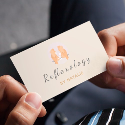 Reflexology Massage Therapy Feet Foot Social Media Business Card