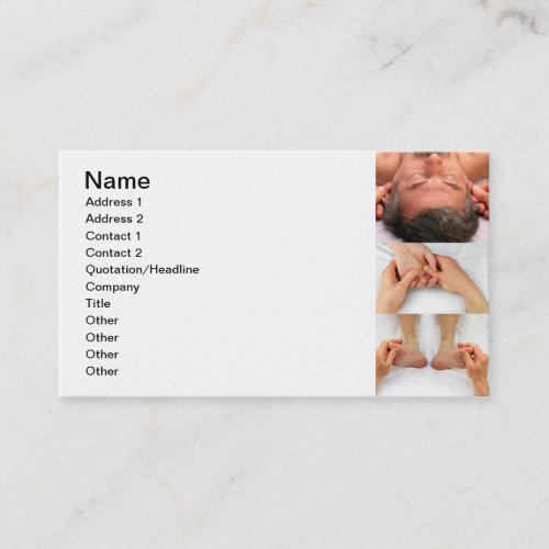 Reflexology of Ears Hands and Feet Business Card