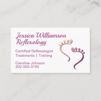 Reflexology Podiatrist Foot Care Business Card