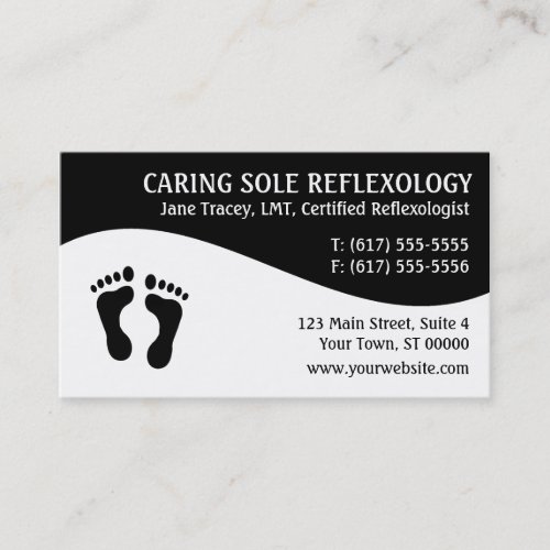 Reflexology Reflexologist Business Cards