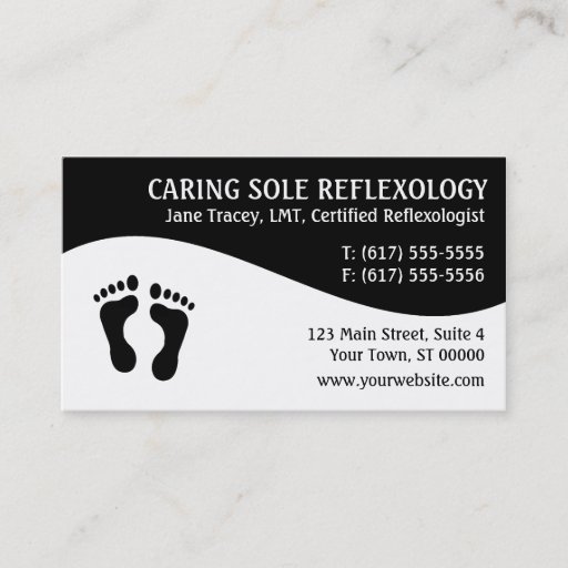 Customizable Reflexology Reflexologist Business Cards