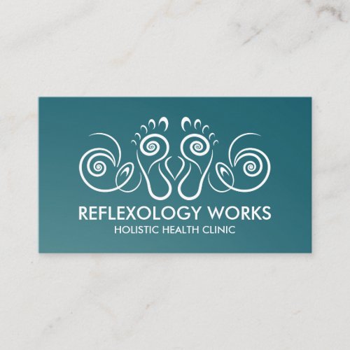 Reflexology _ Spiral Ornament Business Card