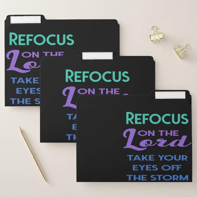 Refocus On The Lord File Folders (Set)