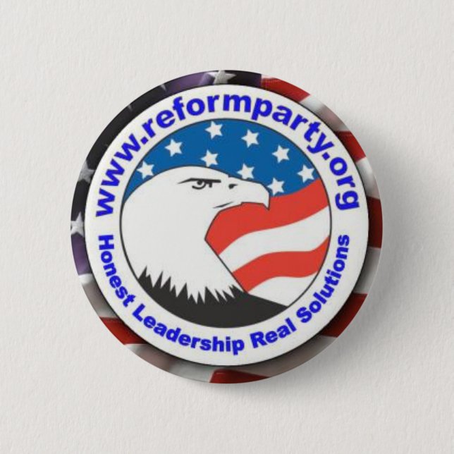 Reform Party Eagle 3 Button (Front)