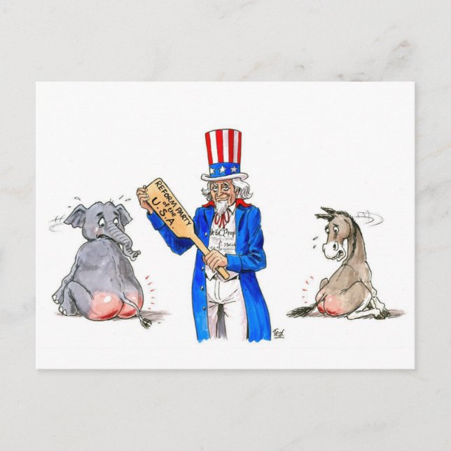 Reform Party Paddle Postcard (Front)