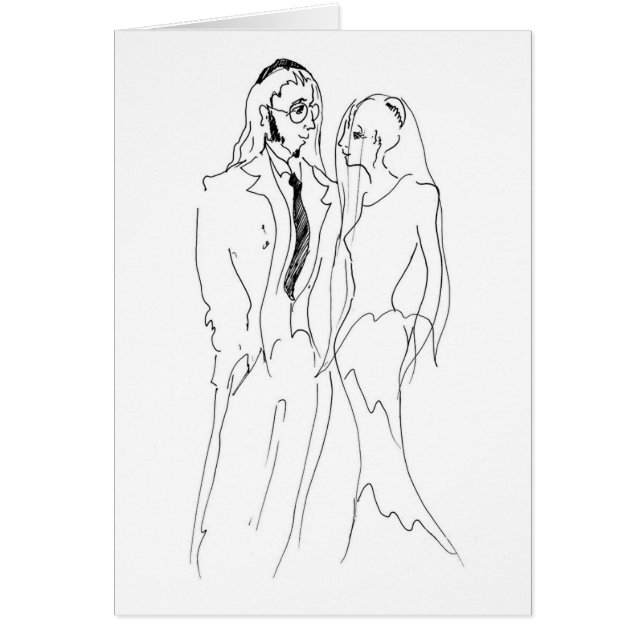 Reformed Jewish wedding Cards (Front)