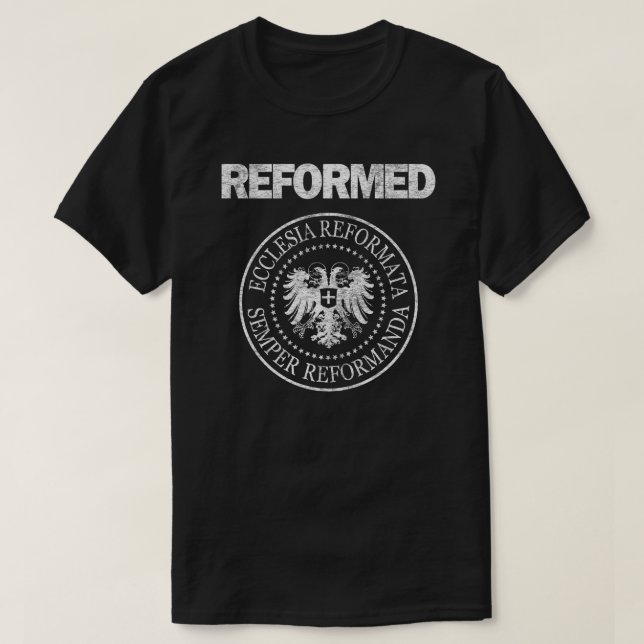 Reformed Semper Reformanda Ecclesia Reformata T-Shirt (Design Front)