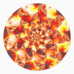 Refractive Heat - Fractal Classic Round Sticker