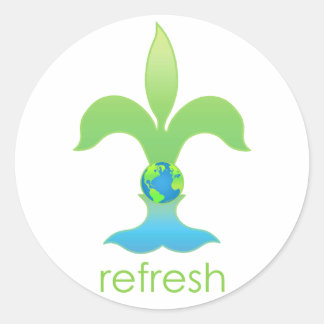 Refresh Classic Round Sticker
