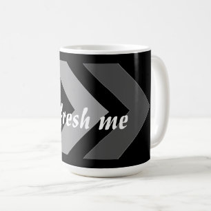 Refresh Me Custom Image Text Impuls font Classic Coffee Mug