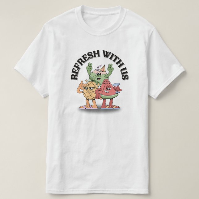 Refresh With Us T-Shirt (Design Front)