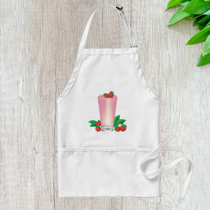 Refreshing Berry Smoothie Pink Drink Adult Apron